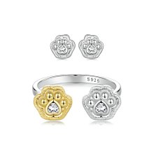 耳釘925純銀貓眼石四葉草耳釘女氣質簡約小巧養耳洞耳環小眾設計耳飾 歷史價格詳細信息