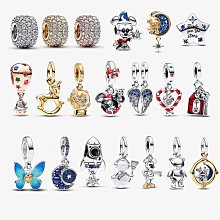 明星同款 Pandora潘朵拉手鏈春季花鳥系列漸變滴油蝴蝶花串珠DIY飾品配件925銀 歷史價格詳細信息