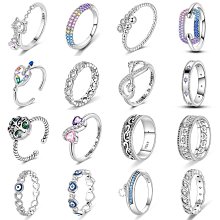 跨境純銀S925手鏈女歐美符號8字形愛心手鏈時尚心形無限愛手 歷史價格詳細信息