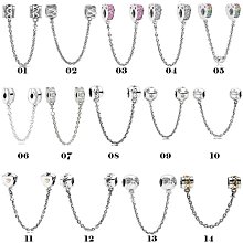 首飾配件#Pandora潘多拉七夕情人節新品長條裝飾連環手鏈玫瑰金環扣手鏈 歷史價格詳細信息