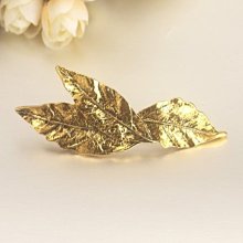 [Ｃ.M.平價精品館]現貨特價/知性奢華精緻鑲鑽合金玫瑰金美麗閃耀葉型胸針/別針 歷史價格詳細信息