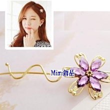 ☆Mimi飾品☆ 浪漫典雅 ＊典雅紫色珍珠白色花朵葉子水鑽＊別針/胸針＊ 歷史價格詳細信息