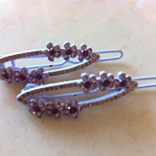 全新鏤空水鑽鑲嵌髮夾一只 歷史價格詳細信息