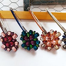 韓國 手工寶石壓夾 水晶寶石夾 造型壓夾 髮夾 髮飾 歷史價格詳細信息