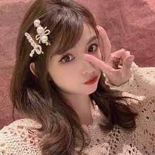 甜美珍珠發夾法式復古發卡少女邊夾后腦勺碎發卡網紅水鉆對夾BB夾~滿200元發貨 歷史價格詳細信息
