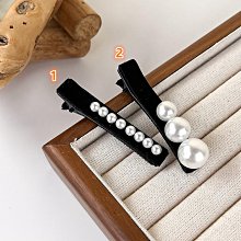 髮夾黑色珍珠絲絨抓夾發量多氣質后腦勺大號發夾鯊魚夾盤發發抓頭飾品 歷史價格詳細信息