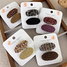 髮夾 橢圓髮夾 皮雕飾品 傳統髮夾 懷舊物品 復古風 一對 歷史價格詳細信息