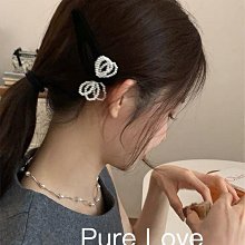 髮夾黑色珍珠絲絨抓夾發量多氣質后腦勺大號發夾鯊魚夾盤發發抓頭飾品 歷史價格詳細信息