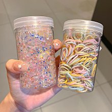 皮套細發小無扎繩痕頭髮簡約扎圈髮圈發高彈力女耐用黑色頭橡皮筋 歷史價格詳細信息