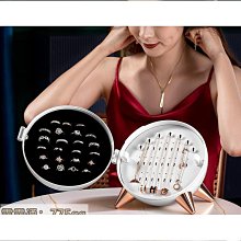 高檔首飾收納盒項鍊耳環耳針耳飾精緻飾品黃金珠寶化妝檯桌面抽屜 歷史價格詳細信息