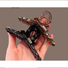 水晶大號髮夾女2024新款高級感盤發鯊魚夾發卡夾子頭飾後腦勺抓夾 歷史價格詳細信息