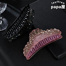 韓版水晶抓夾盤發爪子髮夾抓發卡女頭飾品氣質施華髮飾成人優雅 歷史價格詳細信息