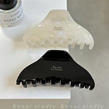 韓國France純黑大號抓夾 2023新款ins簡約氣質髮飾盤髮醋酸鯊魚夾 歷史價格詳細信息