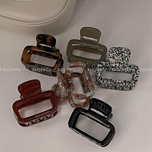 ins醋酸小抓夾女2023新款高級感後腦勺盤髮鯊魚夾可愛髮夾頭飾 歷史價格詳細信息