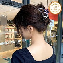 抓夾女韓國盤髮髮夾優雅氣質鯊魚夾大號壓克力夾子頭飾髮夾後腦勺 歷史價格詳細信息