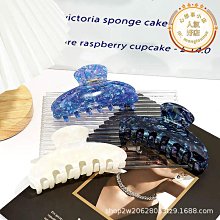 【東東】韓版夏季髮夾設計感髮飾13cm月牙大圓抓夾鯊魚夾後腦勺醋酸抓夾 價格比較,價格查詢,歷史價格詳細信息