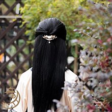 尋簪記原創設計黑檀木盤發木簪旗袍古風流蘇簪子髮飾 綠玉蘭木簪 歷史價格詳細信息