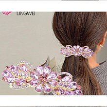 【締造】髮票高檔花朵鯊魚夾韓國日系髮量多丸子頭盤髮抓夾簡約髮卡大號後腦杓 歷史價格詳細信息