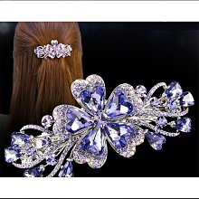 韓國發夾水晶水鑽七齒髮梳插梳後腦勺花朵盤髮夾子髮簪髮飾女 歷史價格詳細信息