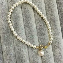 18k金au750珍珠吊墜經典天然淡水珍珠項鍊極強光 akoya扣頭珍珠女 歷史價格詳細信息