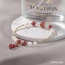 水晶手鏈女新款韓版金髮晶紅瑪瑙翡翠平安扣手串小眾翡翠手飾男女飾品流行飾品JR08038-挖寶迎好年 歷史價格詳細信息