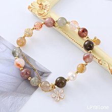 水晶手鏈女新款韓版金髮晶紅瑪瑙翡翠平安扣手串小眾翡翠手飾男女飾品流行飾品JR08038-挖寶迎好年 歷史價格詳細信息