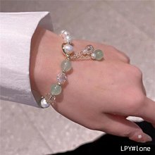 ~QI~淡水珍珠手鏈女新款潮氣質白玉髓花朵手串中國風手飾 歷史價格詳細信息