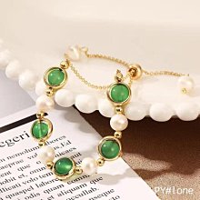 ~QI~簡約翡翠玉石手串女新款民族風葫蘆金絲玉手鏈轉運招財手飾 歷史價格詳細信息