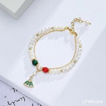 ~QI~簡約翡翠玉石手串女新款民族風葫蘆金絲玉手鏈轉運招財手飾 歷史價格詳細信息