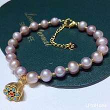 ~QI~粉晶貓眼搭配淡水珍珠抗疲勞粉色獨立包裝貝殼小花鑲嵌卡通手鏈 歷史價格詳細信息