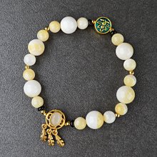 【齊花花】黃金硨磲捕夢網手串‧自然的蜜黃色‧實現夢想的力量‧堅定地尋求成功與幸福 ~（Y108） 歷史價格詳細信息