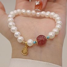 天然草莓晶手鍊女輕奢小蜜蜂轉運手串招桃花ins小眾設計閨蜜手環-玲瓏心飾 歷史價格詳細信息