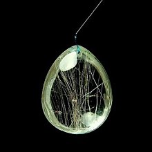 [Disk水晶][激光透亮]全美正白底-細絲金髮晶鐘型牌墜Q-13(高36寬19厚9mm) 歷史價格詳細信息