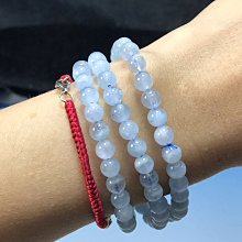 現貨天然海藍寶手鏈女款魔鬼藍手串男款補水鎖水滋潤肌膚美容養顏護身-麵包店長簡約 歷史價格詳細信息