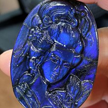 拉長石 原礦 雕刻 龍 鼠 子辰佩 強 藍綠 彩色 暈光 (有打v孔)~可以當 擺件 望子成龍 暈光好~福利 精品 歷史價格詳細信息