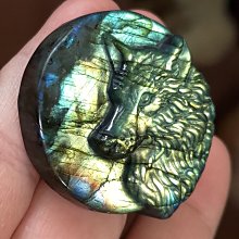 拉長石 原礦 雕刻 龍 鼠 子辰佩 強 藍綠 彩色 暈光 (有打v孔)~可以當 擺件 望子成龍 暈光好~福利 精品 歷史價格詳細信息