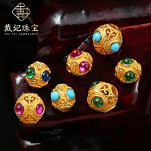 18k金手工古法金小瓜珠散珠隔珠diy珍珠小米珠手鏈項鏈手串珠配件-佳藝居 歷史價格詳細信息