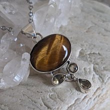 純銀黃水晶戒子/A/B款-鴻運飾品 歷史價格詳細信息