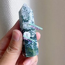 115#天然莫桑粉晶原礦打磨六棱柱，所見即所得，尺寸約2.8*7.9cm不計成5 水晶 擺件 文玩 二手【紫竹齋】1200 歷史價格詳細信息