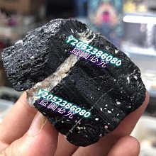 【二手】天然黑碧璽礦物標本，重1.23公斤，送底座，尺寸57×83× 水晶 擺件 -4708 歷史價格詳細信息