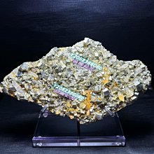 （可議價）-天然黃水晶、白水晶、金銅礦共生擺件   。加底座規格高20cm長26cm寬10cm  69 水晶 擺件 文玩 二手【紫竹齋】558 歷史價格詳細信息