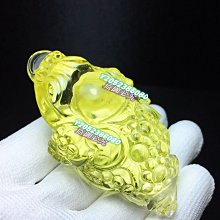 天然黃水晶金蟾擺件.大個頭，造型大氣，擺放可招財聚財，腰纏萬貫.連底座17/11.5/14公分 歷史價格詳細信息