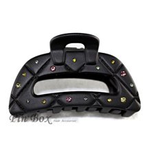 Pin Box 黑色霧面璀璨蝴蝶結 亮晶晶水鑽晶鑽 造型抓夾 髮飾 髮夾C747 法國製進口 ※現貨※ 歷史價格詳細信息