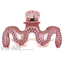 Pin Box 霧面滑板造型 亮晶晶 水鑽 晶鑽抓夾 髮飾 髮夾 亮面黑.咖底 HF82528(小)法國設計 ※現貨※ 歷史價格詳細信息