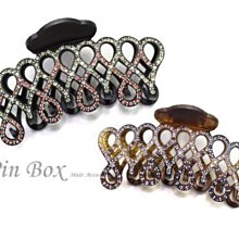 Pin Box 法國設計髮飾 長方波浪紋 個性造型抓夾 好抓量多 HF82661 法國設計*霧面咖底 ※現貨※ 歷史價格詳細信息