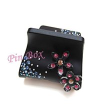 Pin Box 法國製小型抓夾 左右不對襯設計.顛覆左右對襯設計/公主半髮或盤髮皆好用/ C872(小)霧底咖 ※現貨※ 歷史價格詳細信息