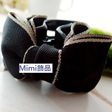 ☆Mimi飾品☆ 浪漫甜美＊典雅氣質款黑色緞帶蝴蝶結水鑽＊髮箍/髮圈＊150元 歷史價格詳細信息