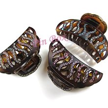 Pin Box 法式扇型抓夾髮飾 扇子放射造型/公主半髮很雅致 HF82824法國設計*霧底黑 ※現貨※ 歷史價格詳細信息