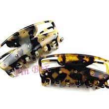 Pin Box 法國純手工 優雅女士抓夾 框邊簍空 點綴式水鑽 知性 M86-17797*亮面黑.咖 法國製 ※現貨※ 歷史價格詳細信息