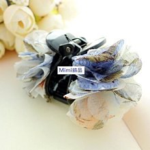 ☆浪漫春色 輕柔雪紡雙玫瑰 雙面大抓夾(600-29-1)*(現貨) 歷史價格詳細信息